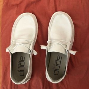 Womens White Hey Dudes